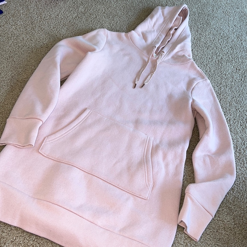 and eway light pink hoodie dress